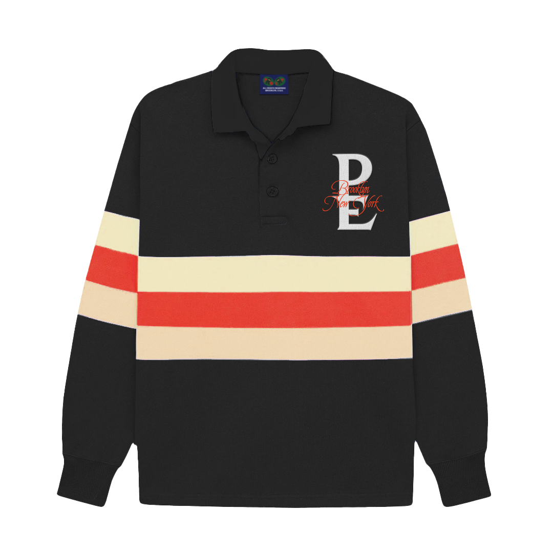 Ralph lauren black rugby shirt hotsell