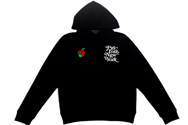 Apple Hooded Sweatshirt Black Large